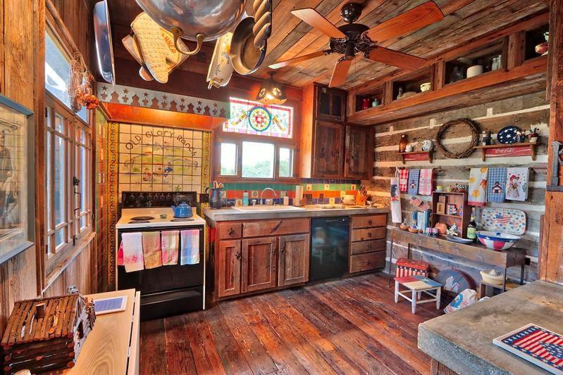Log Cabin At Old Glory Ranch Wimberley Buitenkant foto