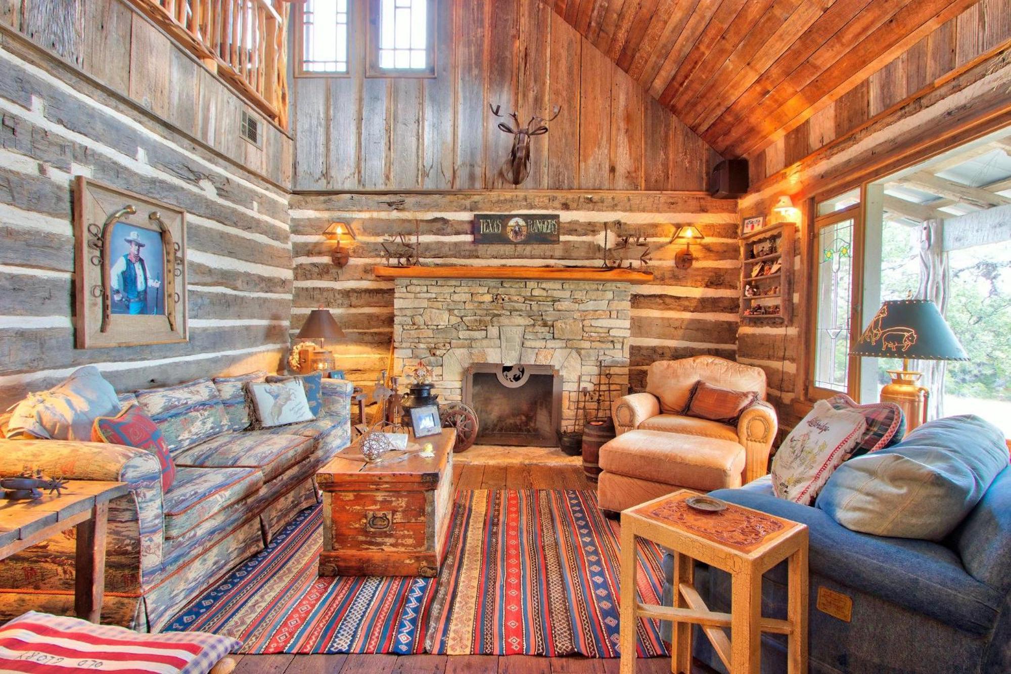 Log Cabin At Old Glory Ranch Wimberley Buitenkant foto