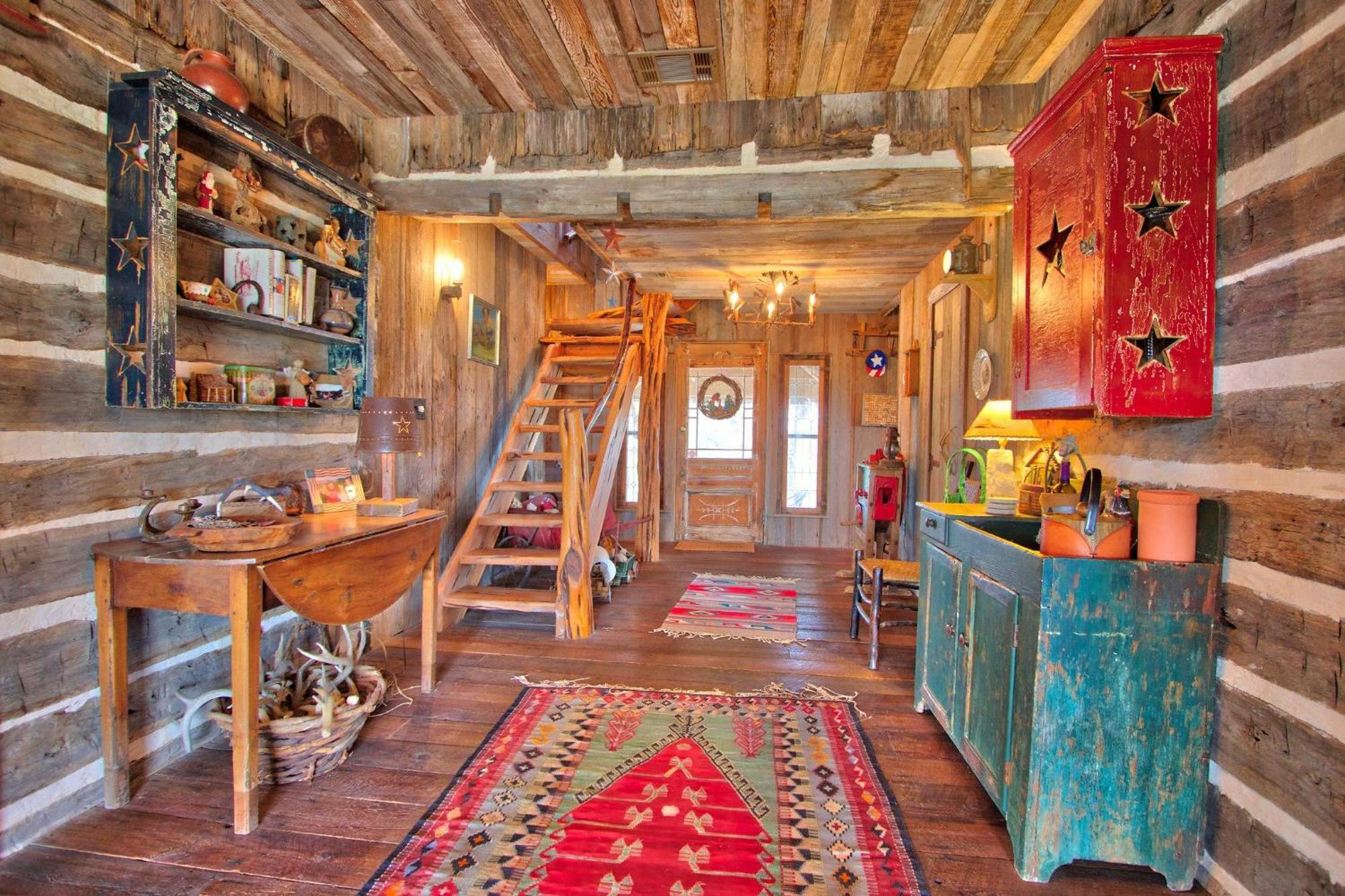 Log Cabin At Old Glory Ranch Wimberley Buitenkant foto